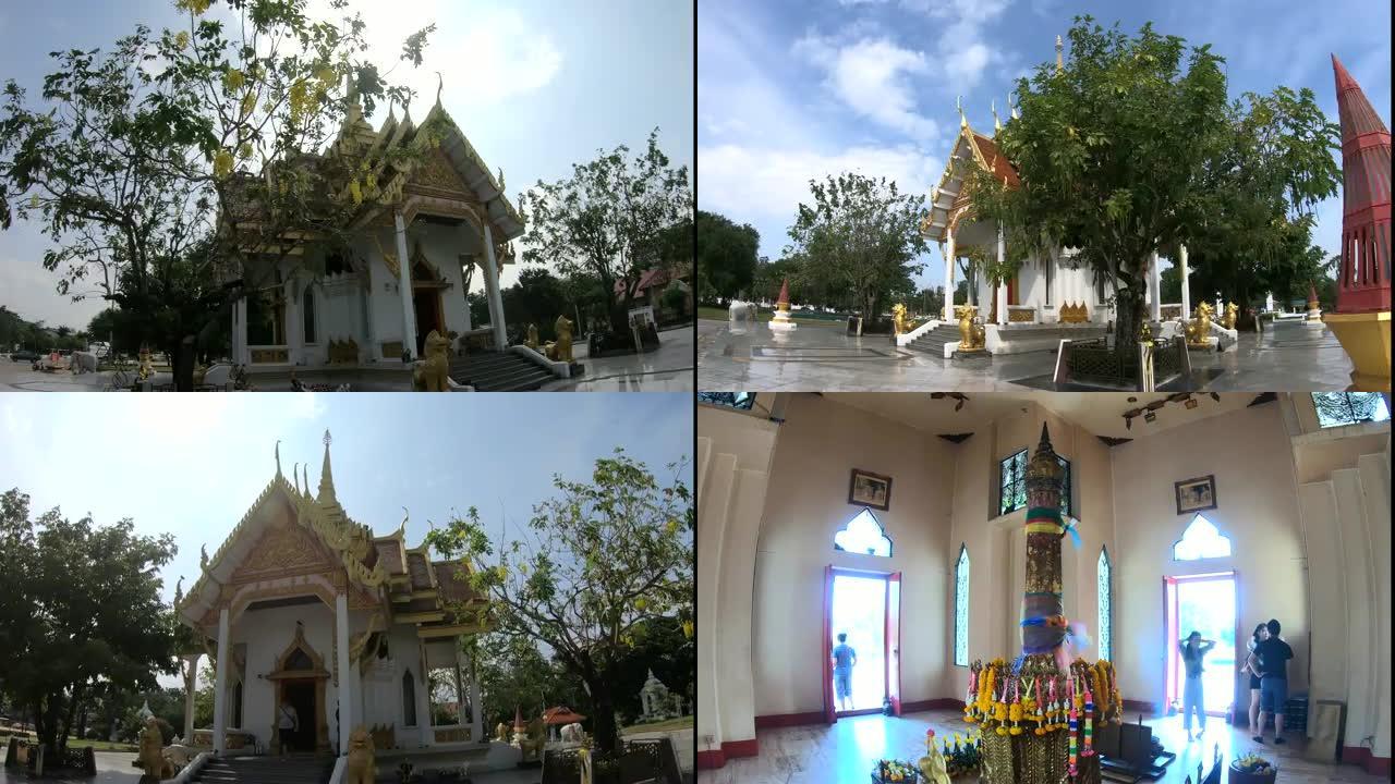 Hyperlapse City Pillar Shrine Ubon Ratchathani在泰国