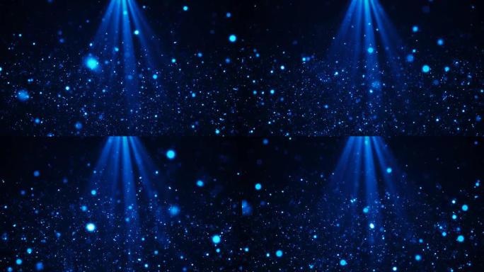 粒子抽象背景蓝色射线射线动态光晕