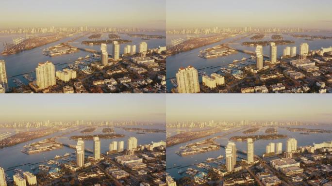 WS风景鸟瞰图，迈阿密海滩，迈阿密，佛罗里达州，美国