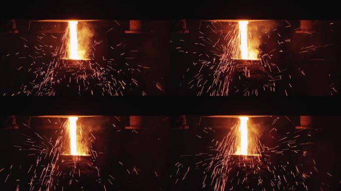 金属工业铸造厂。第一生产力焰火