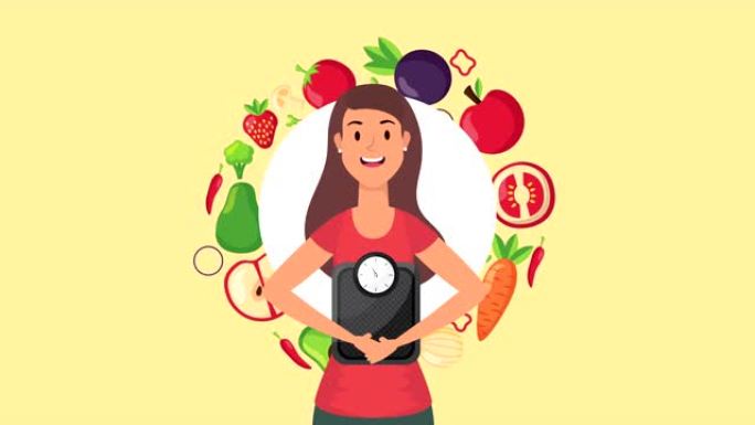 素食主义者和平衡健康生活方式的女人
