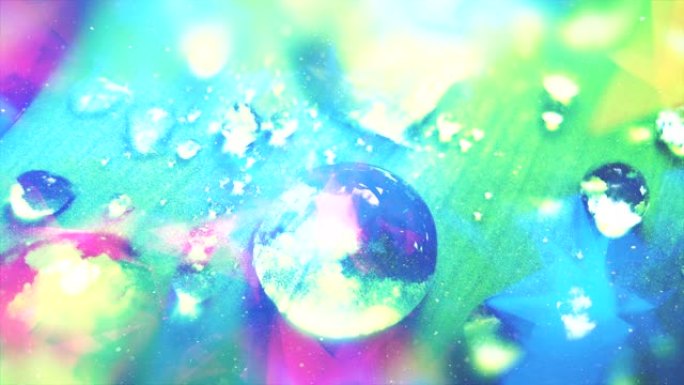 Clouds reflected in Water Drops, Cinemagraph