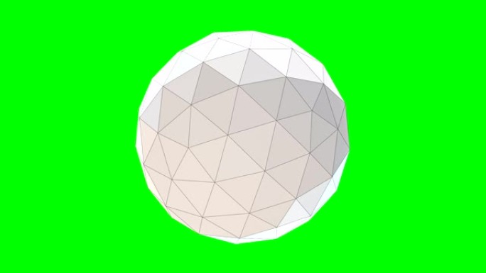 3D球形几何形状，色度键。可循环。