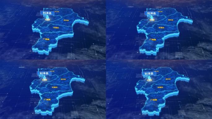 东营市利津县蓝色三维科技区位地图