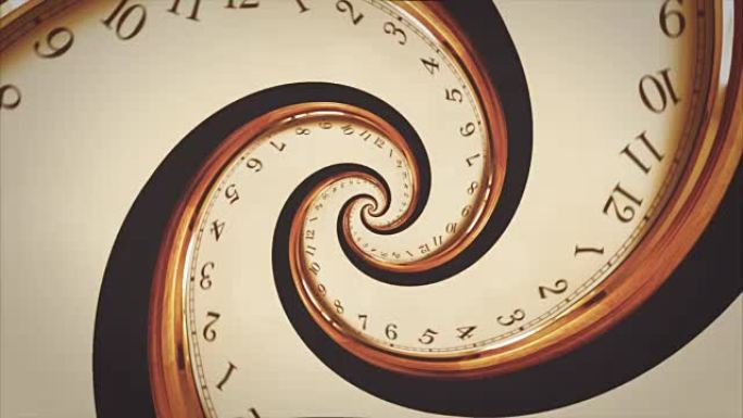 数字抽象无缝动画的时钟旋转螺旋