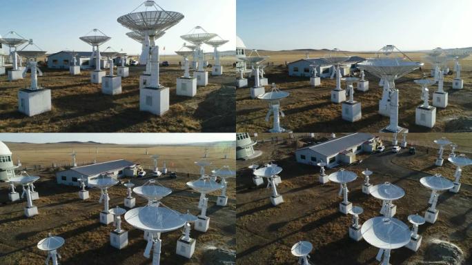 天文望远镜站高科技现代化探测信号