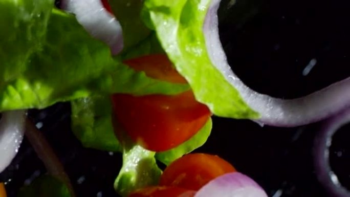 新鲜蔬菜沙拉美食宣传