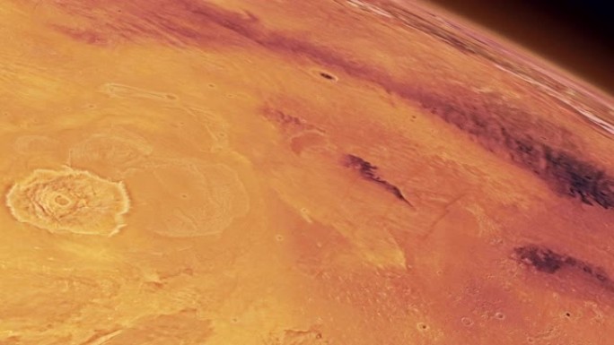 从太空看到的火星表面