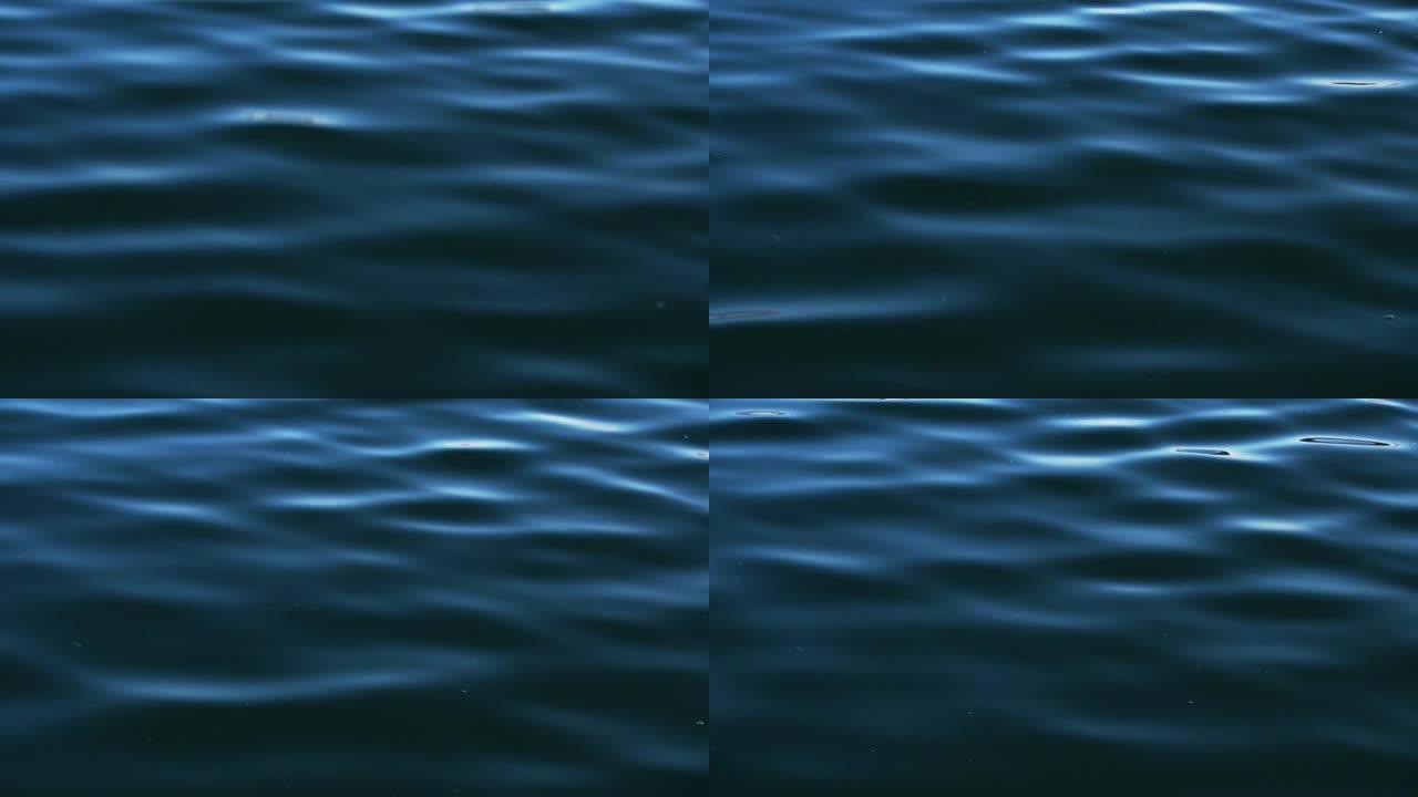 海浪在海洋，慢动作