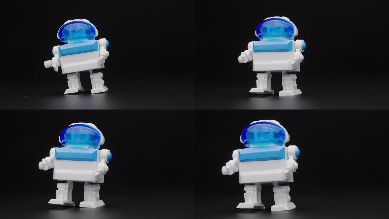 玩具机器人跳舞。