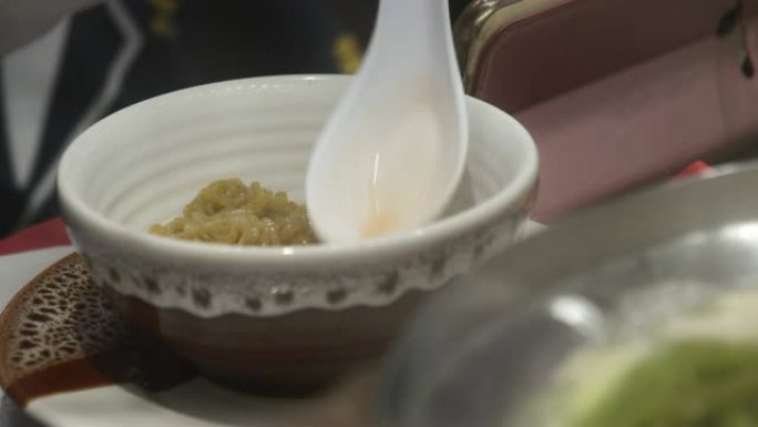 中餐馆的玉面。健康食品概念