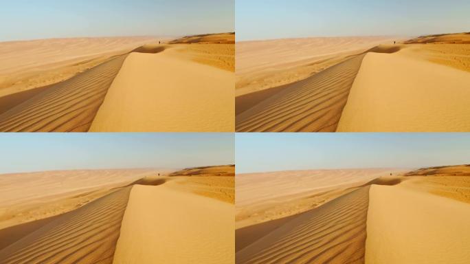 DS在阿曼的沙丘上行走