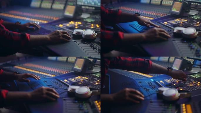 音乐创作者，音乐家，艺术家在音乐唱片公司工作，使用Surface Control Desk均衡器混音