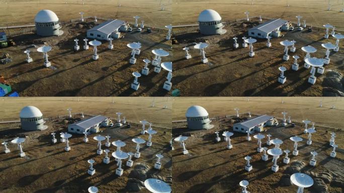 天文望远镜站信号接受塔传输信号无线电波