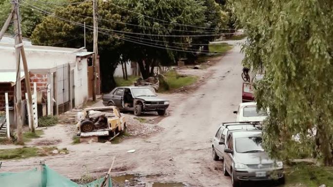 布宜诺斯艾利斯 (阿根廷) 郊区的贫民窟。