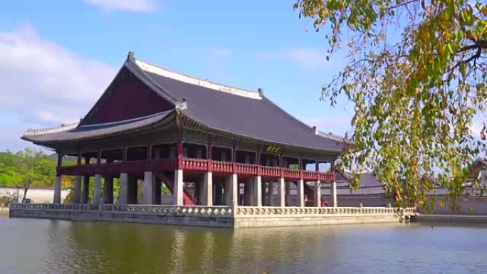 韩国秋季的景福宫