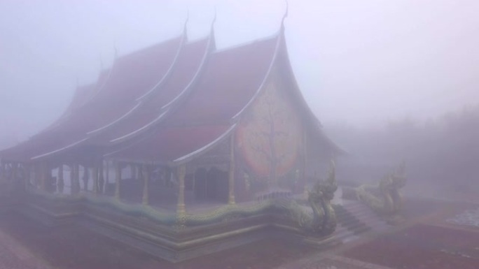 泰国乌汶府标志性寺庙泰国Wat Sirindhorn Wararam Phu Prao寺