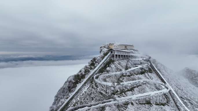 八台山雪景