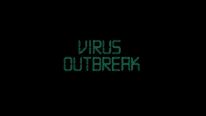 冠状病毒VOutbreak标题动画