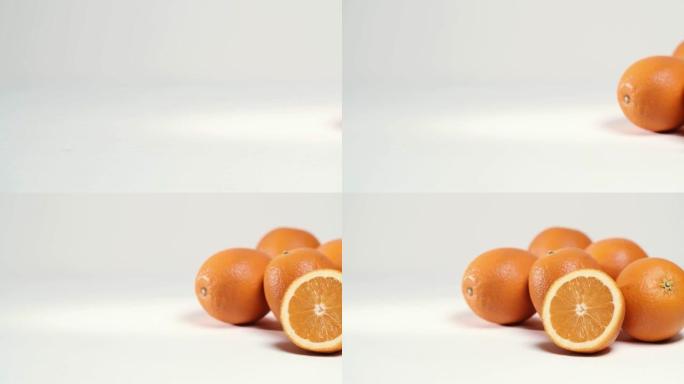 采摘的橙色水果水果橙子