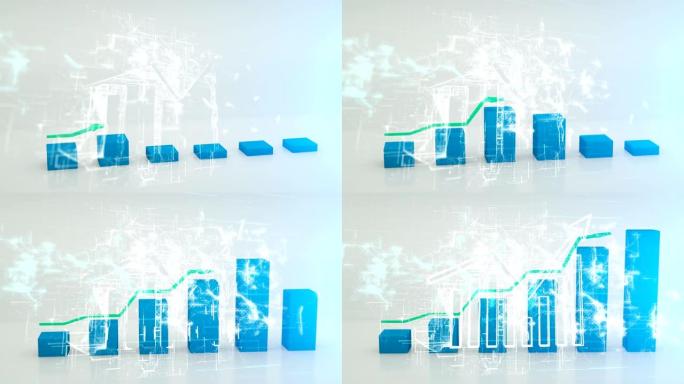 技术背景下的3D增长图表