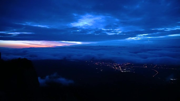 【原创可商】峨素材眉山金顶云海视频