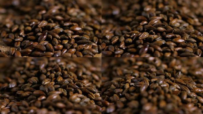 用小麦收割人的手咖啡豆广告粮食