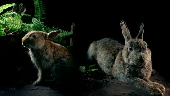 自然史上的兔子展示