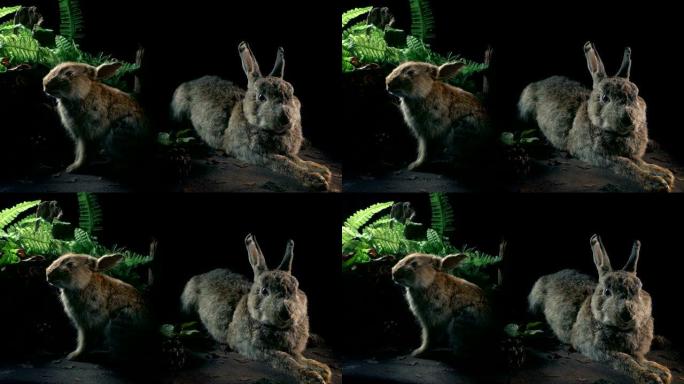 自然史上的兔子展示
