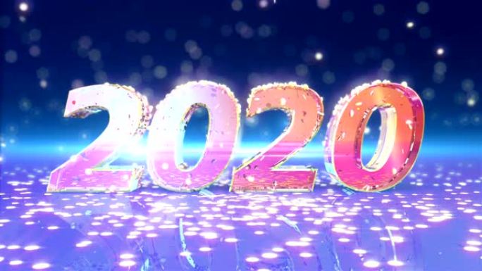 新年2020动画2020年新年背景