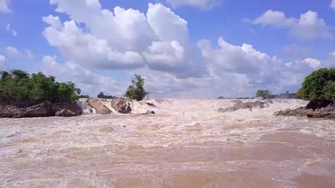 孔法蓬瀑布孔法蓬瀑布位于湄公河，老挝，亚洲