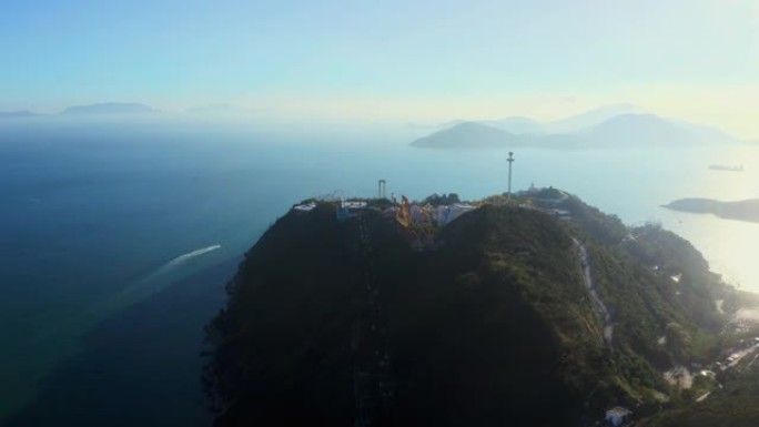 香港公园。非常著名的是它美丽的海景