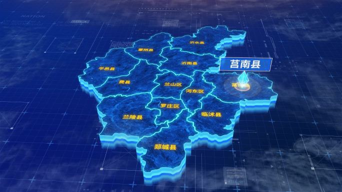 临沂市莒南县蓝色三维科技区位地图