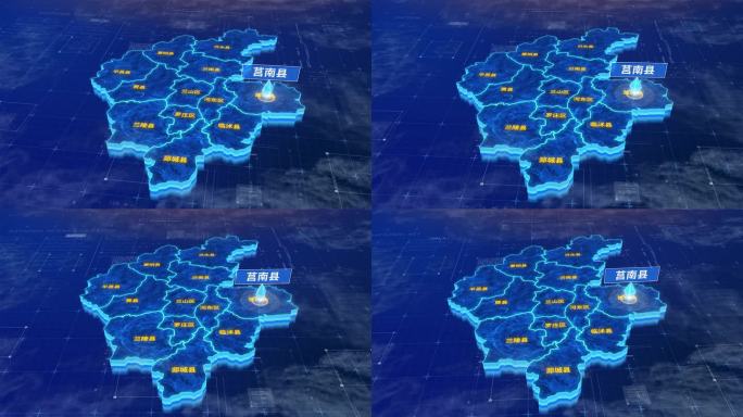 临沂市莒南县蓝色三维科技区位地图