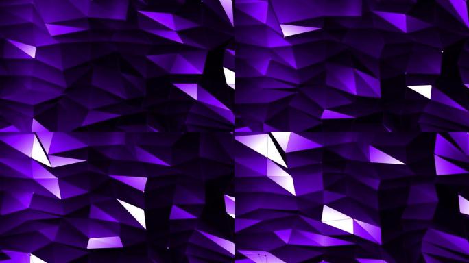 紫色多边形动画循环