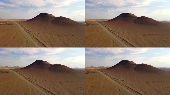 WS鸟瞰图雄伟的纳米比亚沙漠，非洲