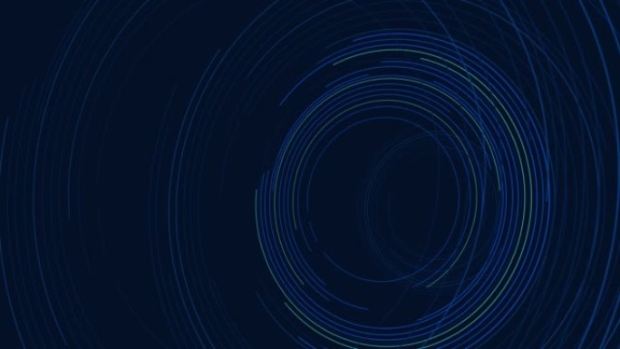 深蓝色圆形线抽象未来技术运动背景