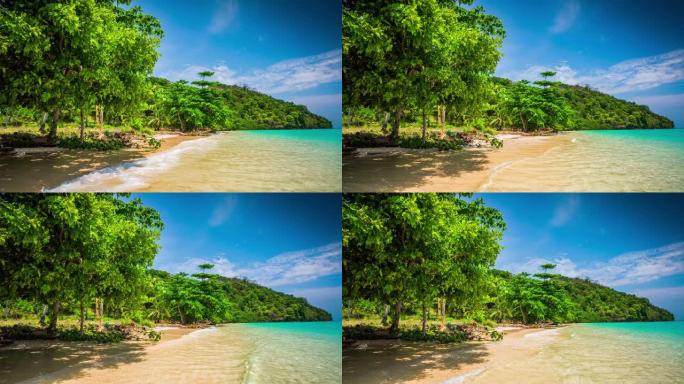 泰国的热带海滩海边沙滩风光