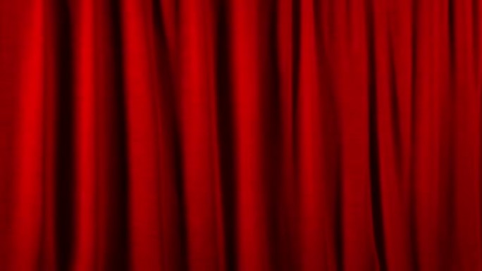 红色剧院窗帘移动镜头
