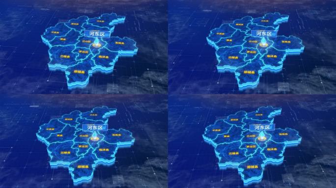 临沂市河东区蓝色三维科技区位地图