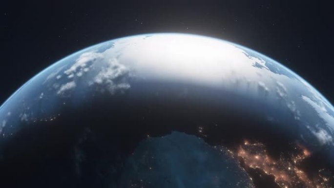 地球在太空中旋转-从欧洲和非洲到南美和北美-全球商业，环境问题，空间和天文学