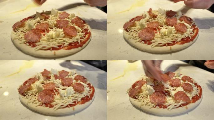 意大利辣香肠披萨