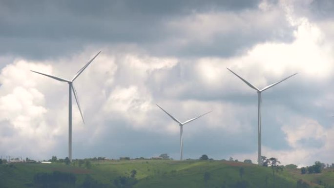 风力涡轮机替代能源站