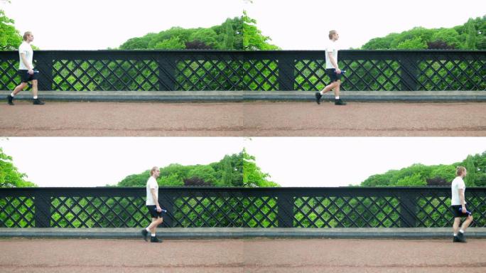 散步户外经过行走