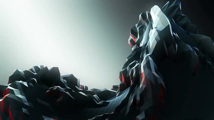 摘要现代商业科学多边形背景