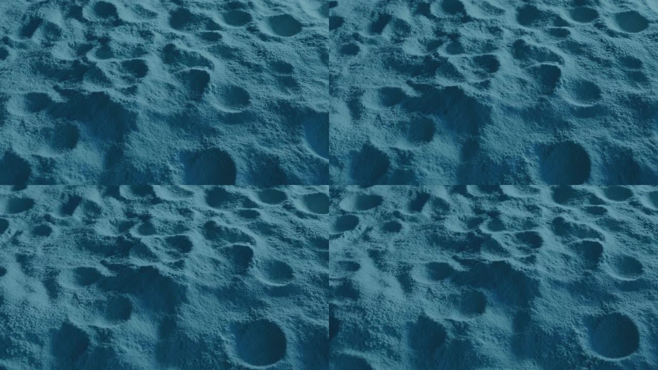 暗月表面移动镜头月球坑星球表面坑
