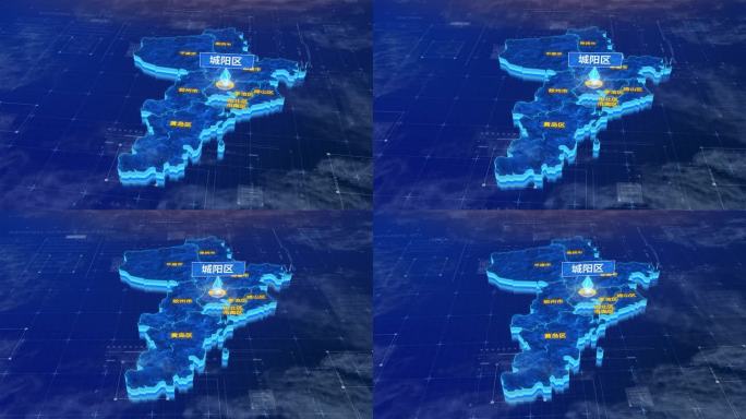 青岛市城阳区蓝色三维科技区位地图