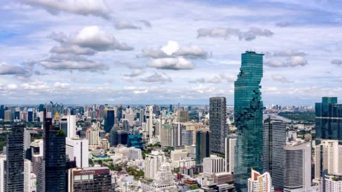 曼谷商业区鸟瞰图曼谷泰国金融中心CBD