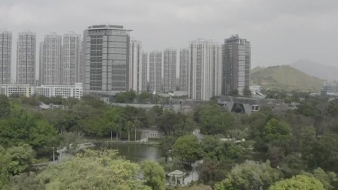 香港天水围无人机景观