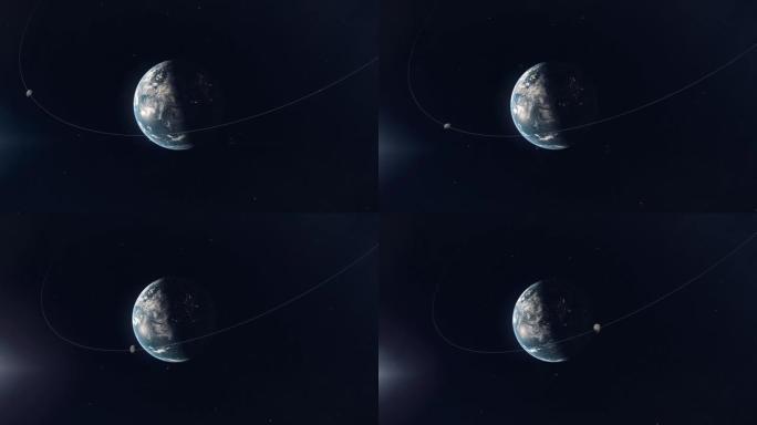 小行星以轨迹接近地球